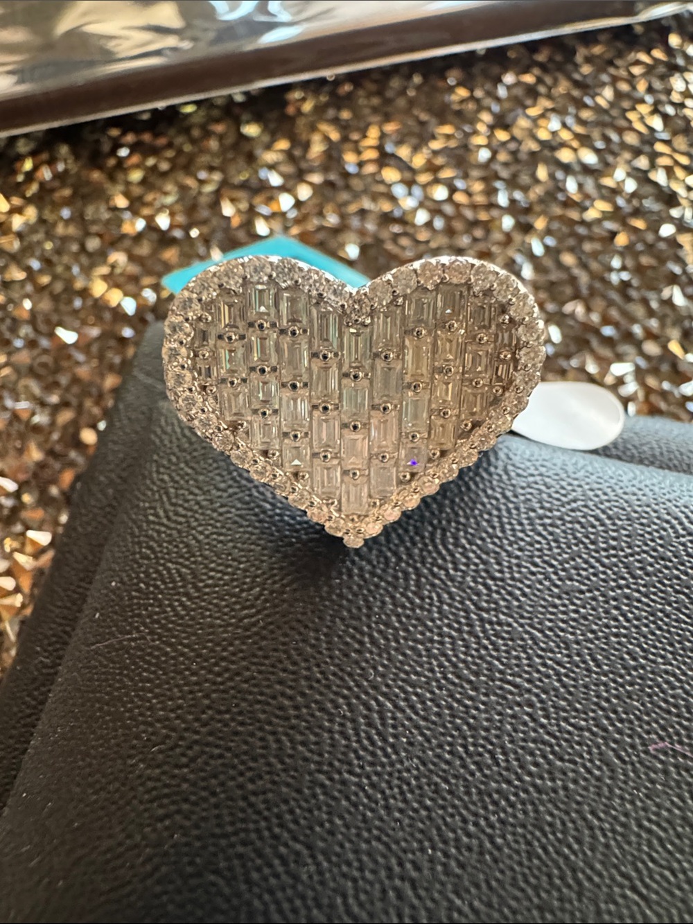 Heart Ring 925 Moissanite Ring 3.40 CTW VVSD Color Size: 10 $1088.99 MSRP